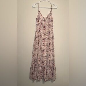 Storia Pink Floral Spaghetti Strap Maxi Dress